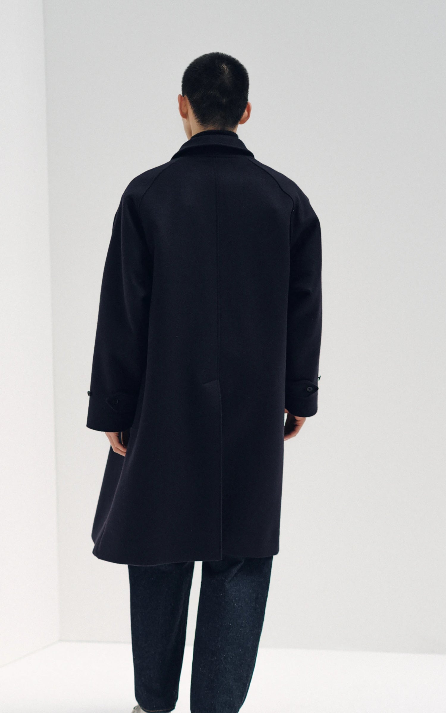 Kaptain Sunshine Walker Coat Wool Navy