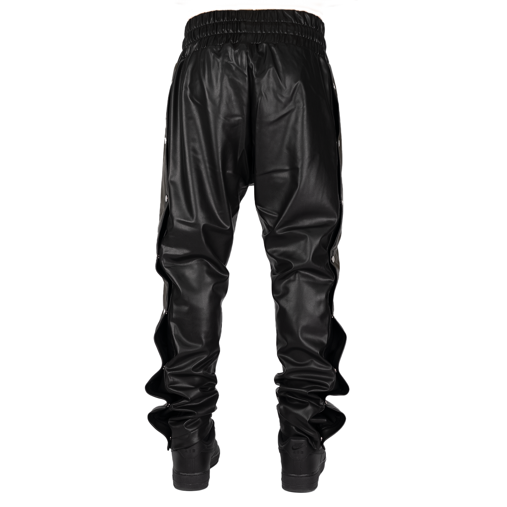 Leather Sidesnap Pants