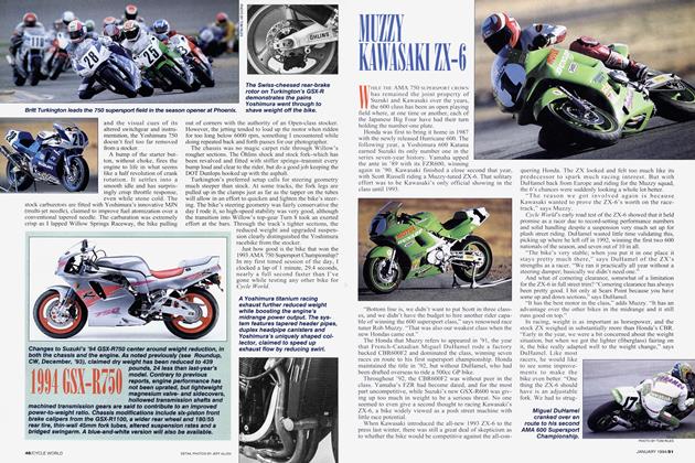 1994 Zx-6 | Cycle World | JANUARY 1994