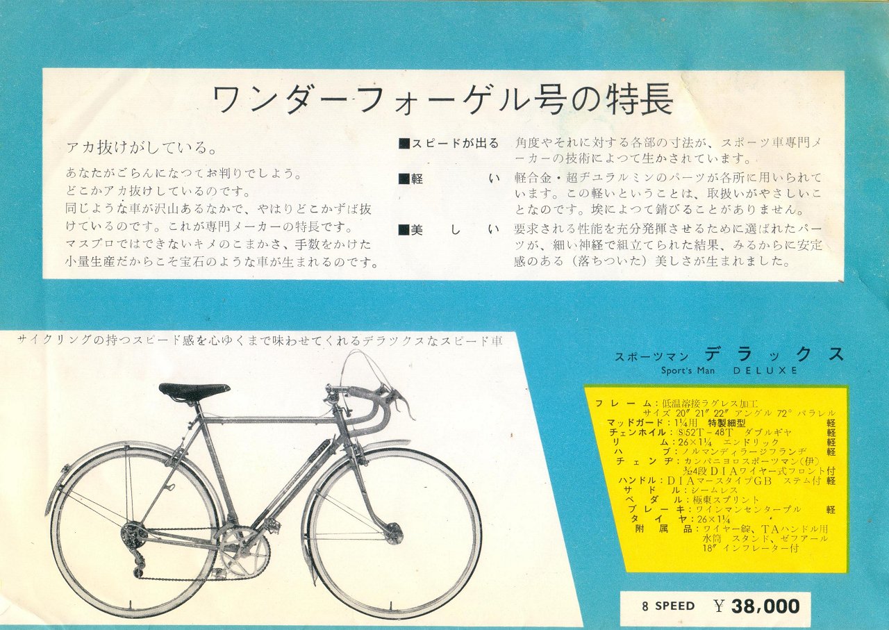 追憶のカタログ展Part86：1964年 ワンダーフォーゲル号（城東）