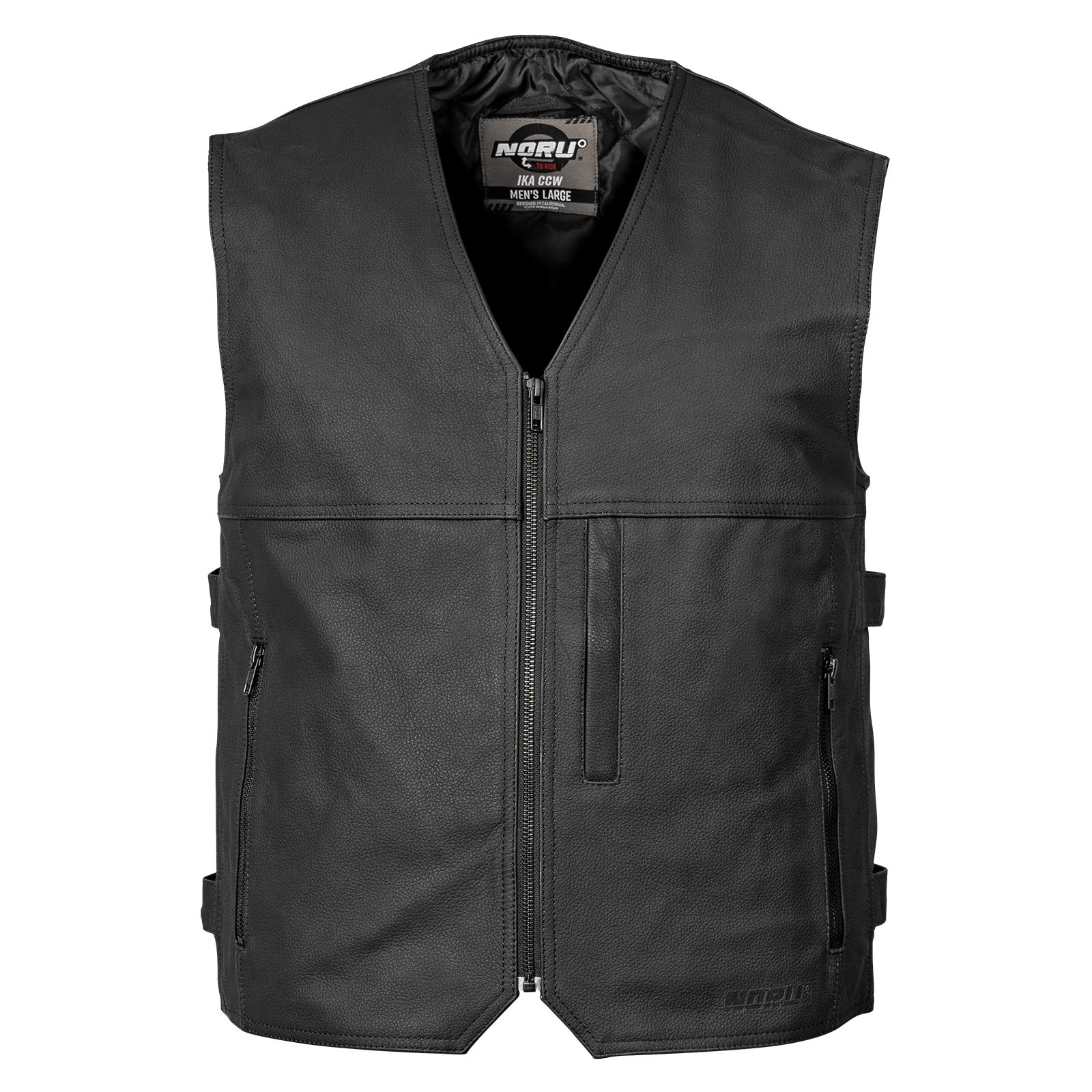 NORU Ika CCW Leather Vest - Helmet House