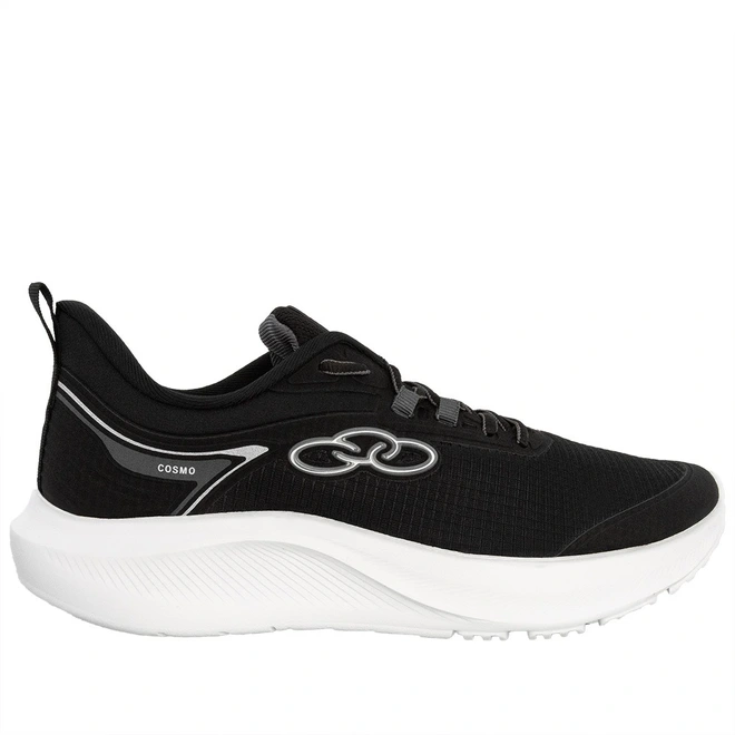 Tênis Esportivo Masculino Olympikus Cosmo Preto & Preto