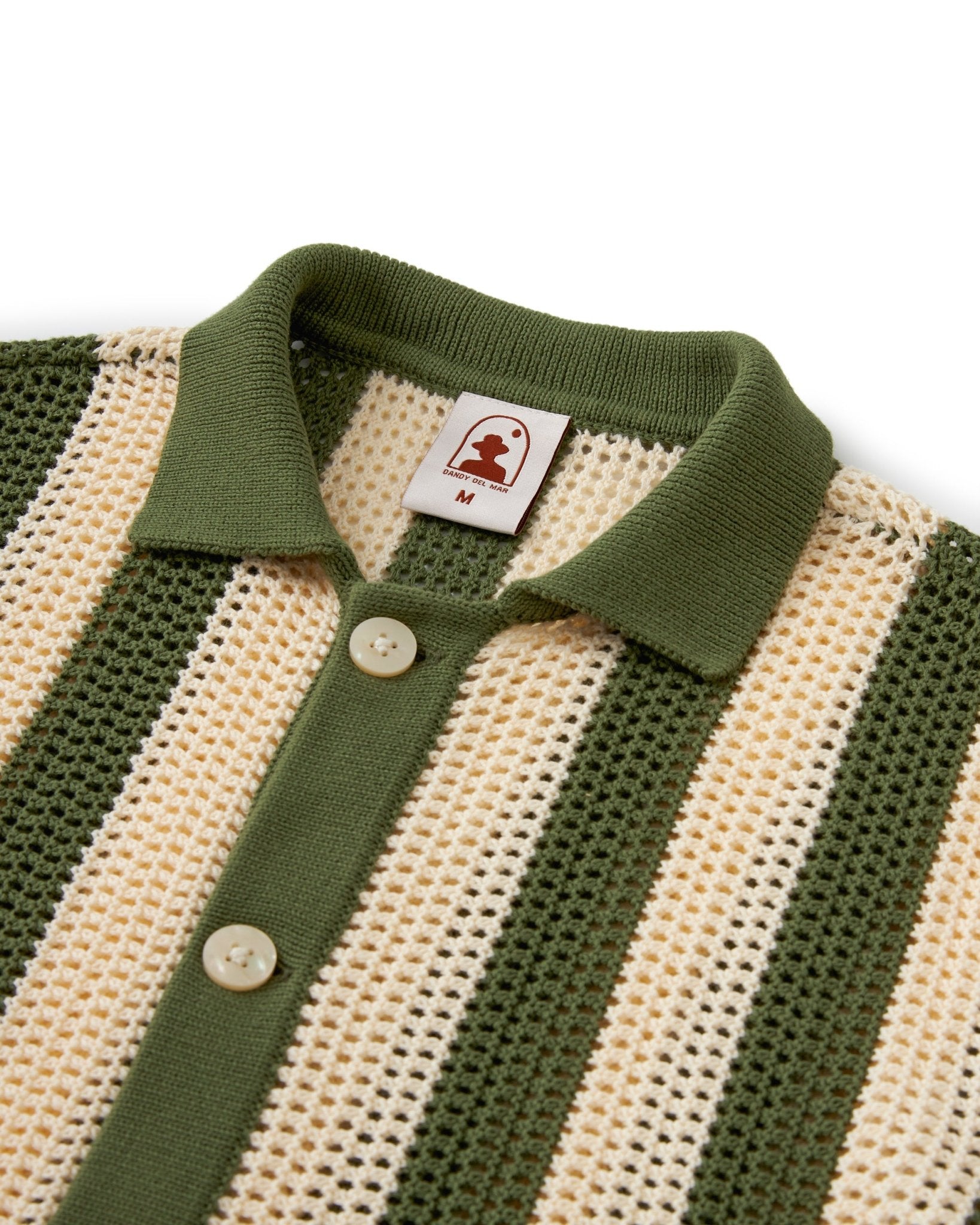 The Dominica Crochet Shirt - Arbequina – Dandy Del Mar