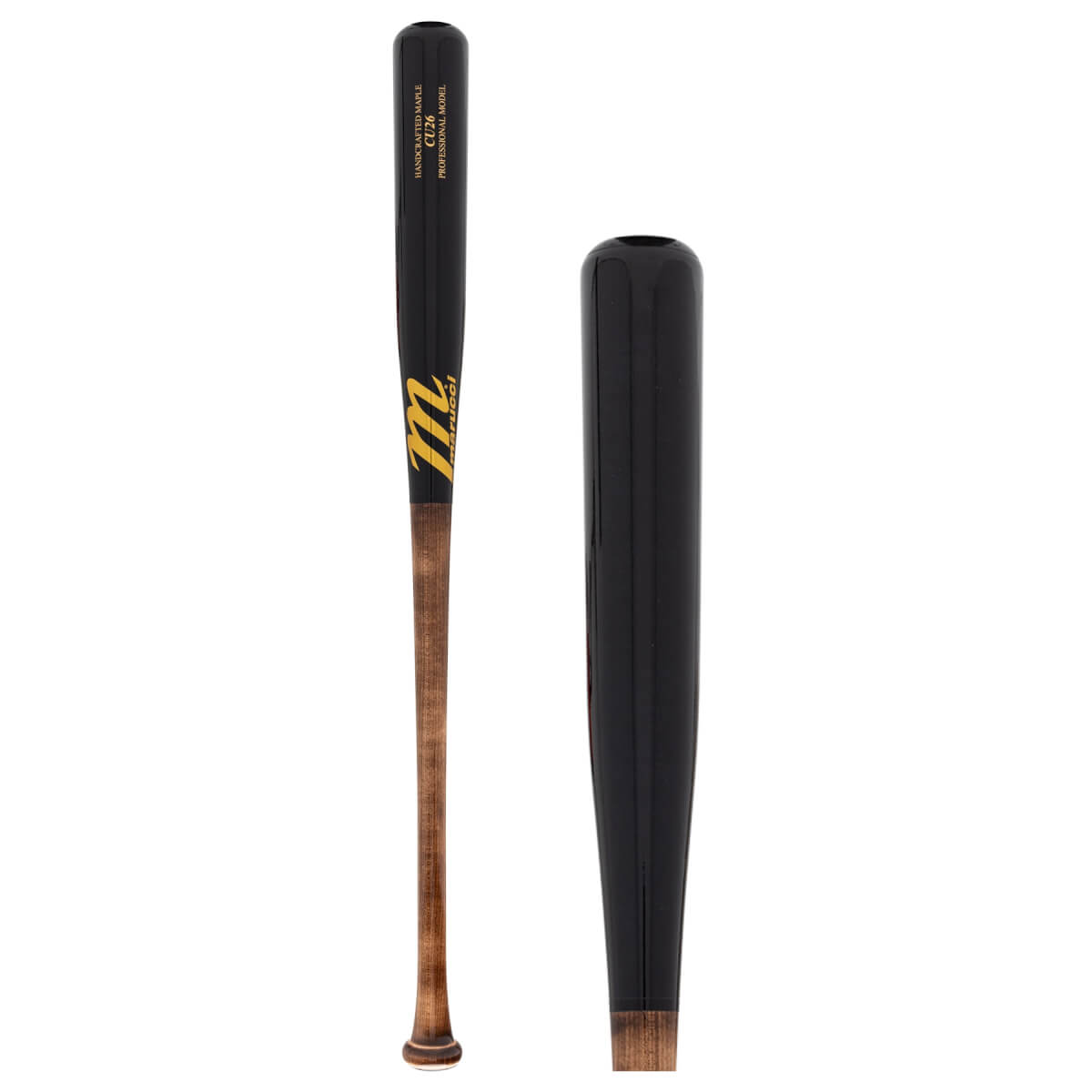 Marucci Pro CU26 Maple Wood Baseball Bat: MVE4CU26-FL/BK