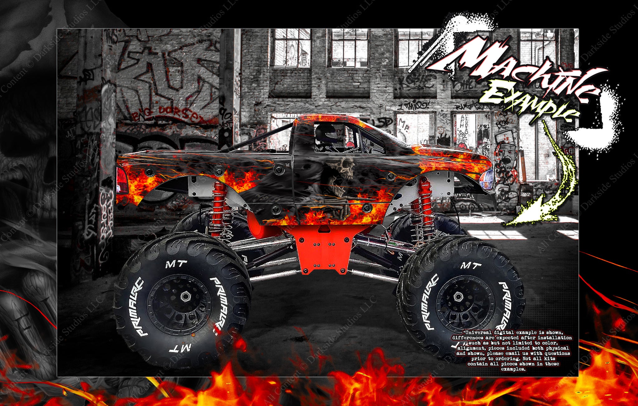 Primal Rc Raminator Monster Truck Wrap 