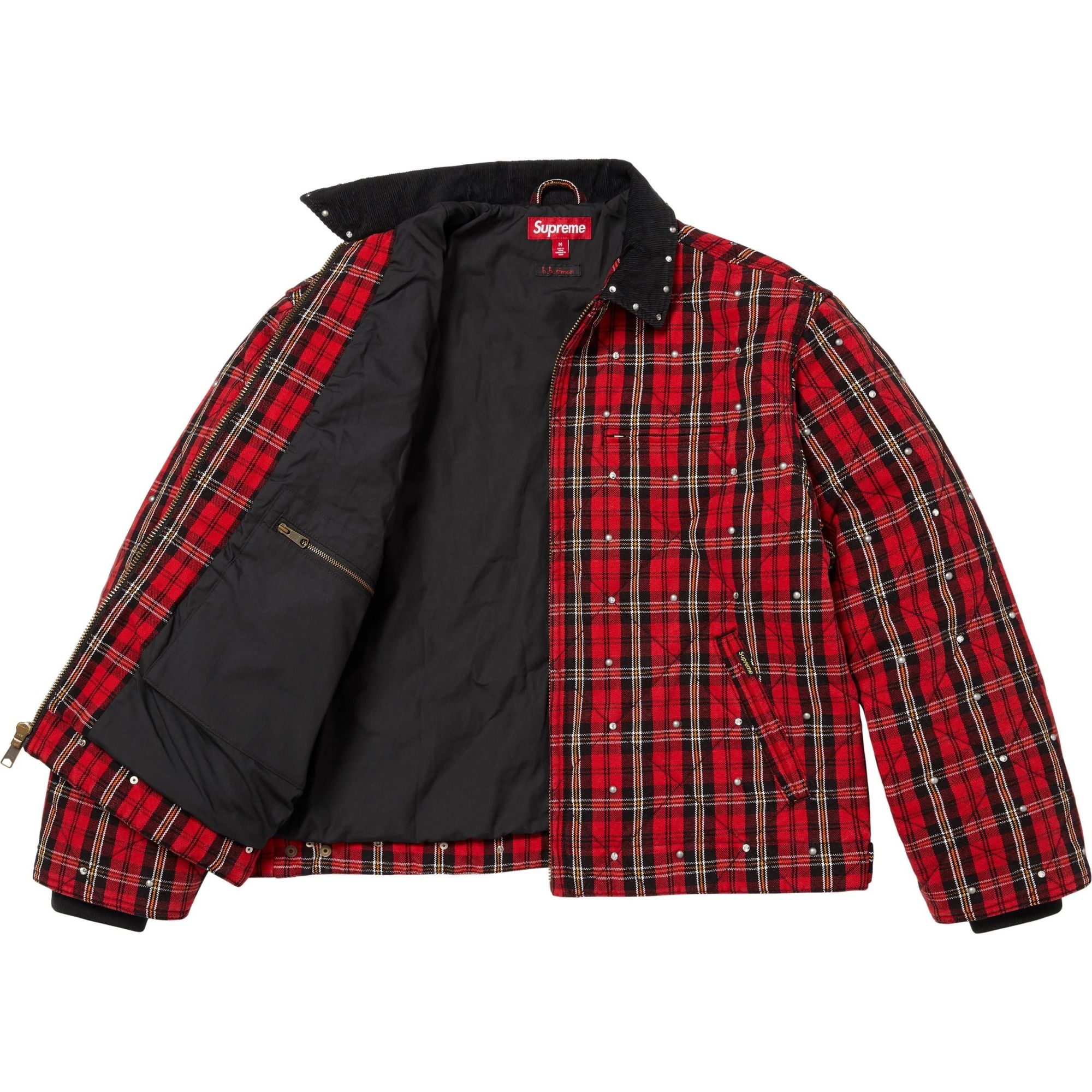 Supreme x B.B. Simon Quilted Work Jacket Plaid