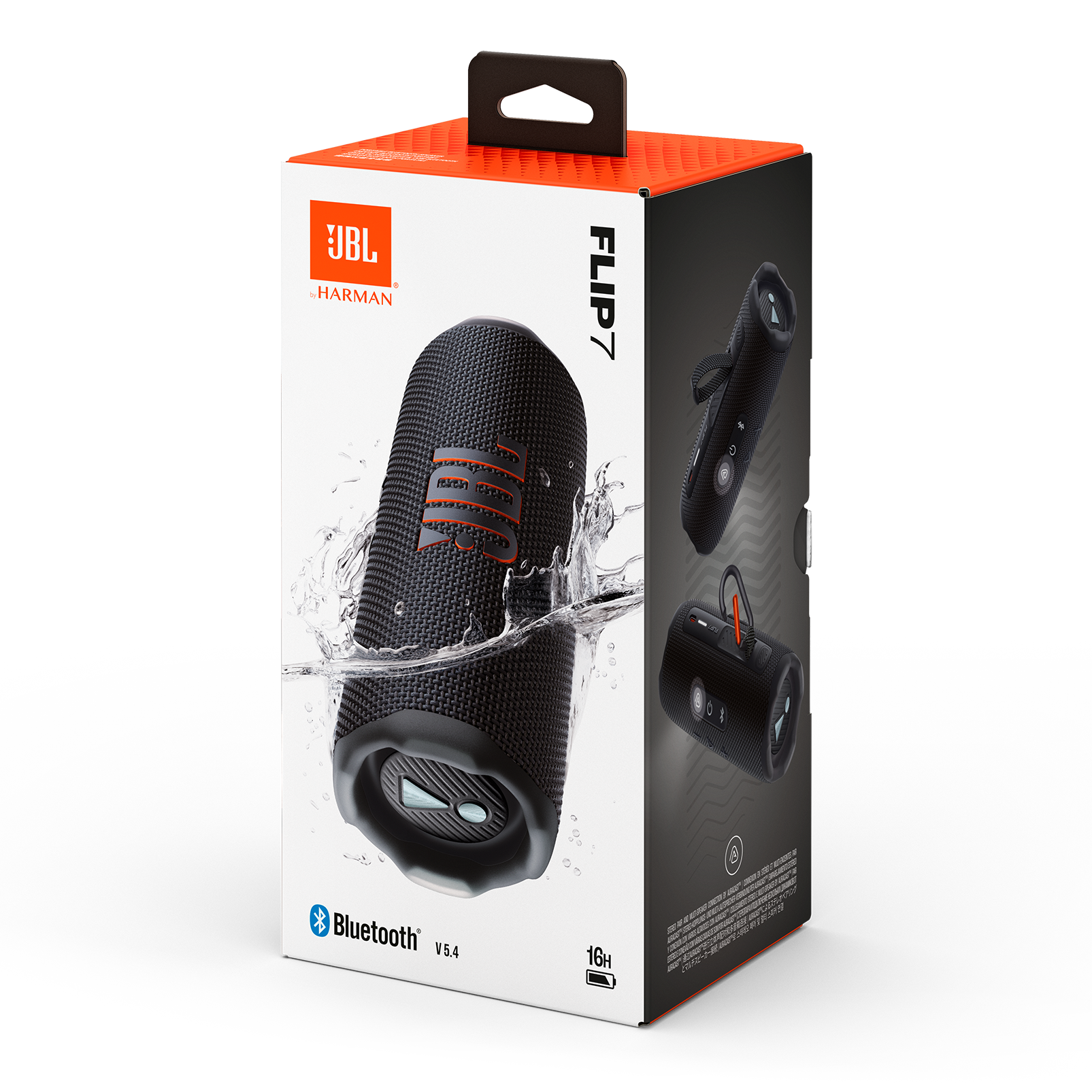 JBL Flip 7 Portable Bluetooth Speaker - Black