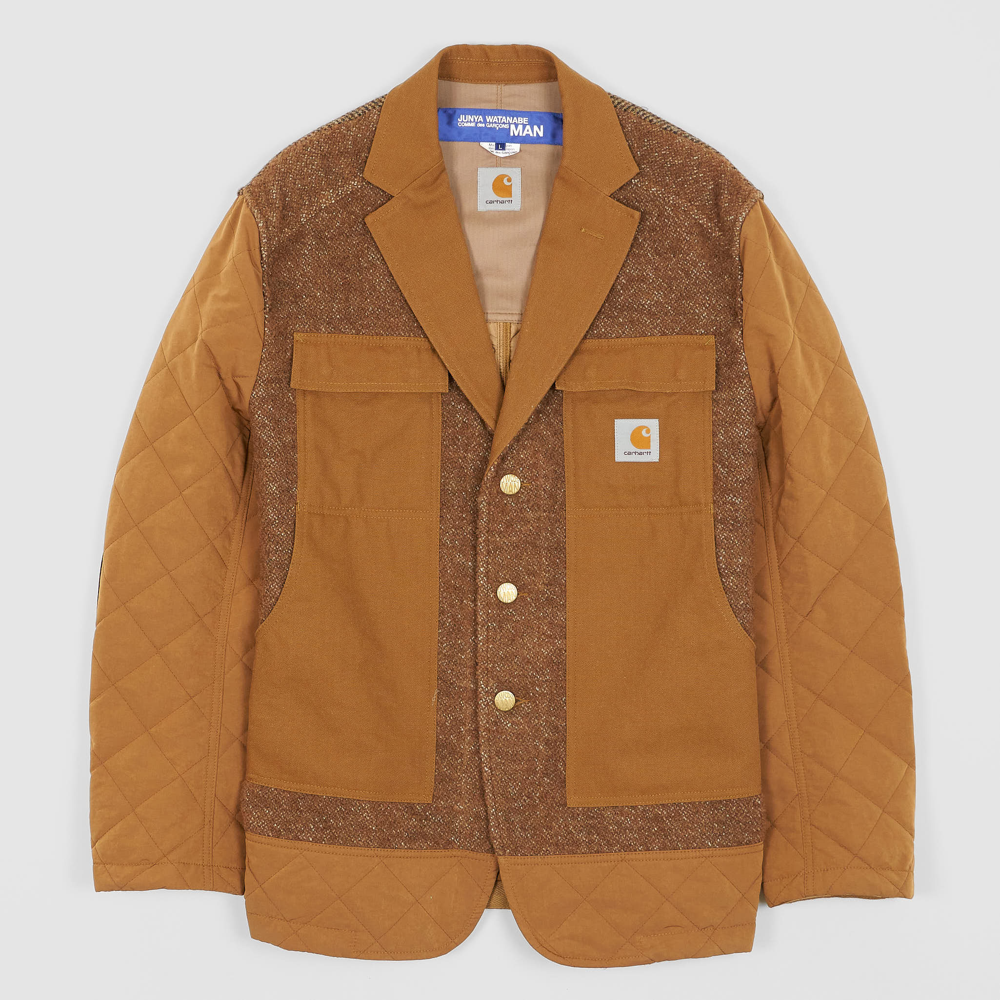 Junya Watanabe Man x Carhartt Patchwork Workblazer - DeeCee style