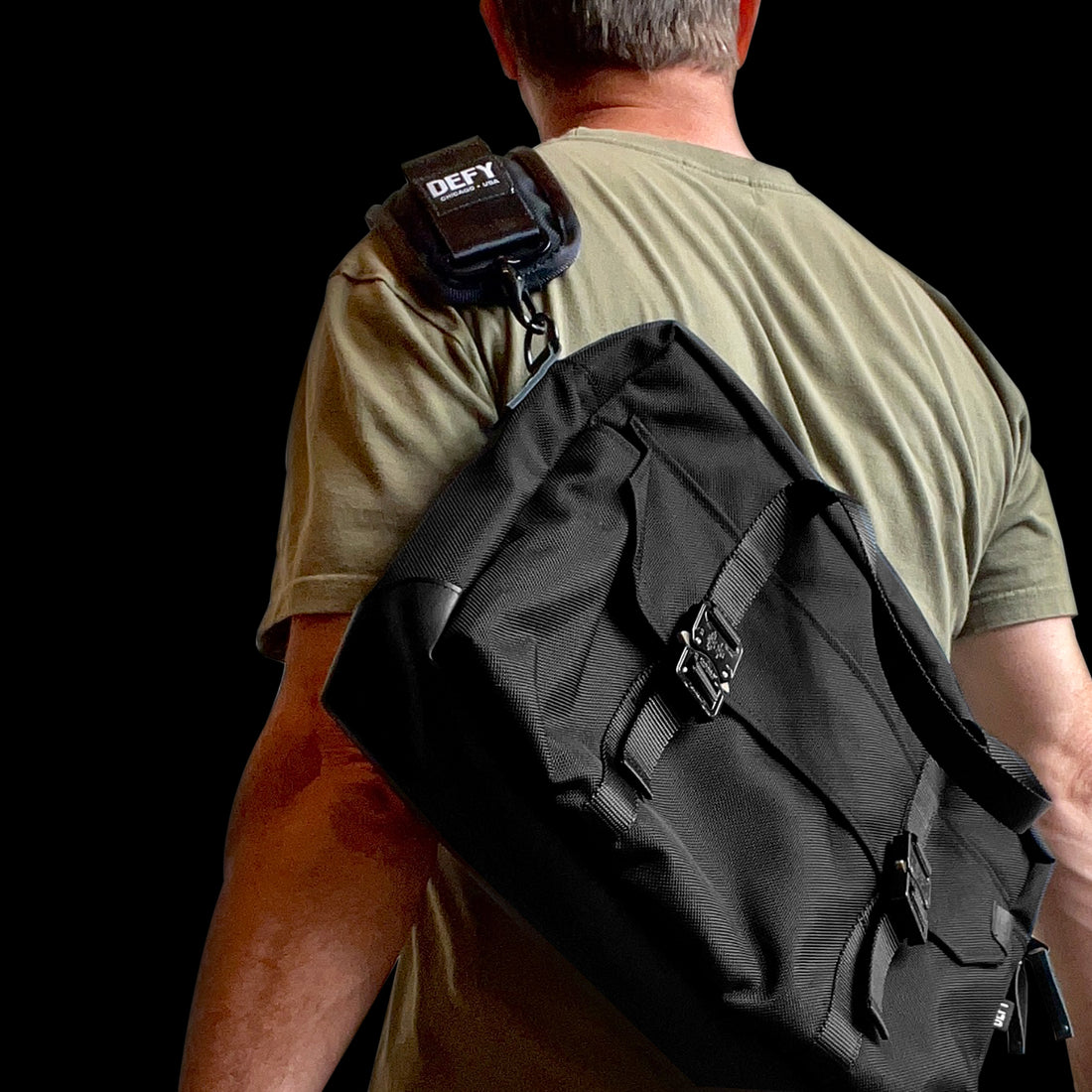 Defender Briefcase | Black Ballistic Nylon – DEFY