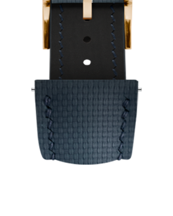 Navy Sailcloth Signature Strap - Handcrafted Leather Watch Strap