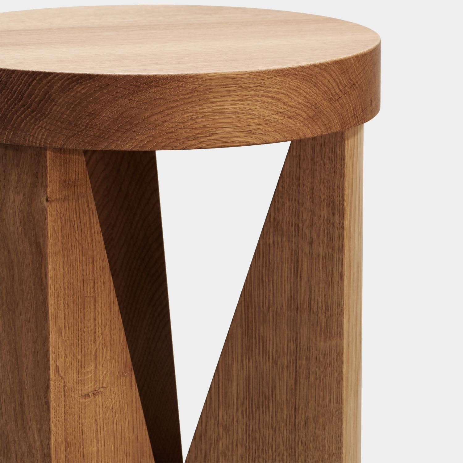 Cugino Stool / Side Table, Natural Oak by Konstantin Grcic