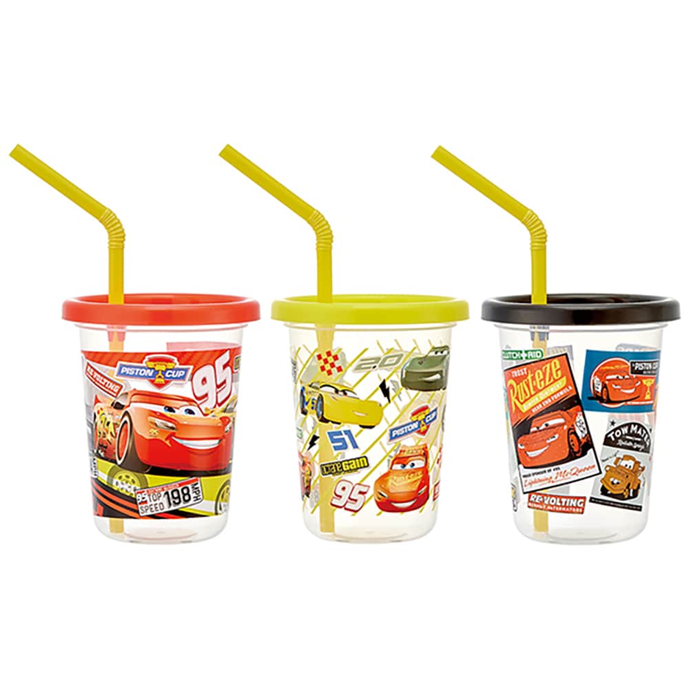 ストロー付タンブラー230ml 3個セット カーズ(21) SIH2ST｜郵便局の