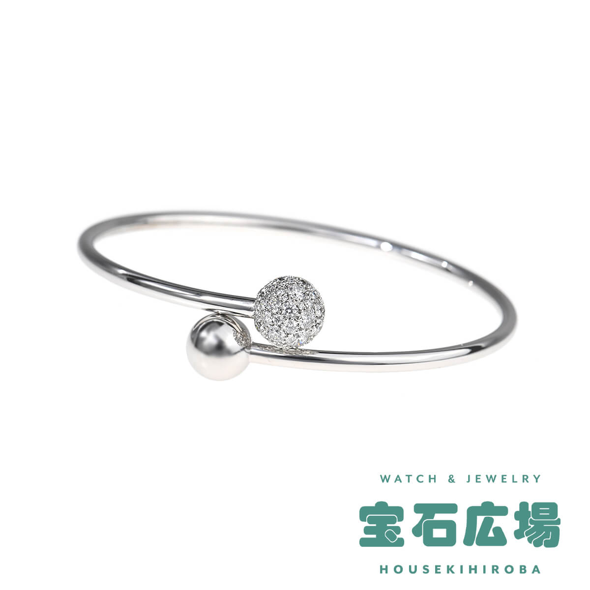 ハードウェア ボール バイパス パヴェダイヤ バングル（S） 中古
