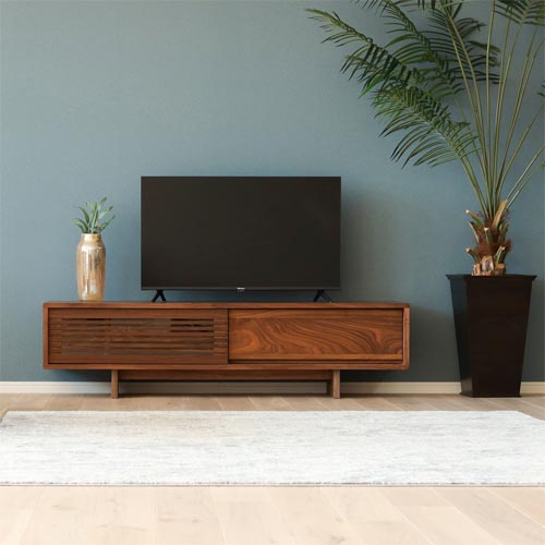 府中家具 若葉家具 フロート TVボード 国産家具 無垢 TVボード レッド