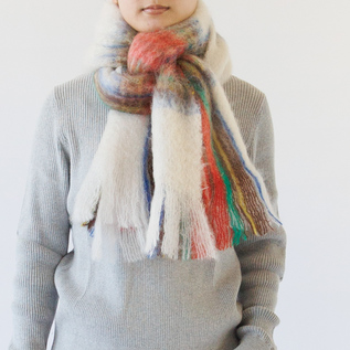 MOHAIR CHECK MUFFLER／MANTAS EZCARAY / Shop ZUTTO for the long