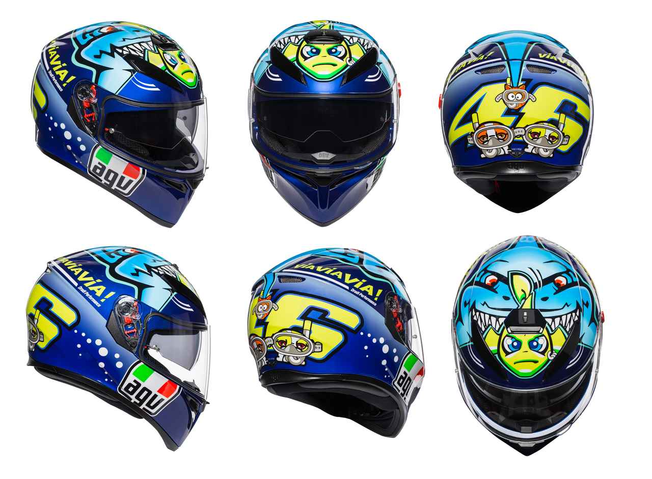 たかたけ AGV フルフェイスヘルメット ロッシーレプリカ agv K-1