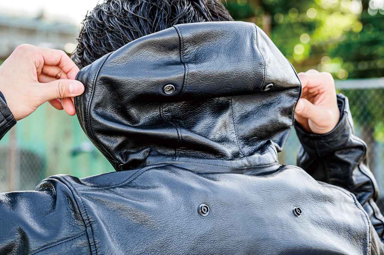 2020-2021秋冬ジャケット】KADOYA-カドヤ-「レザージャケット フード