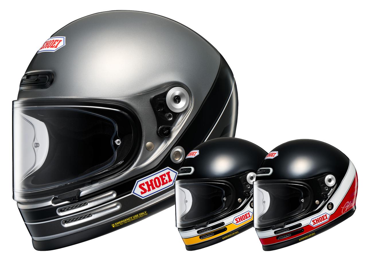 クラシックなロゴが魅力的なSHOEI「グラムスター アバイディング」が