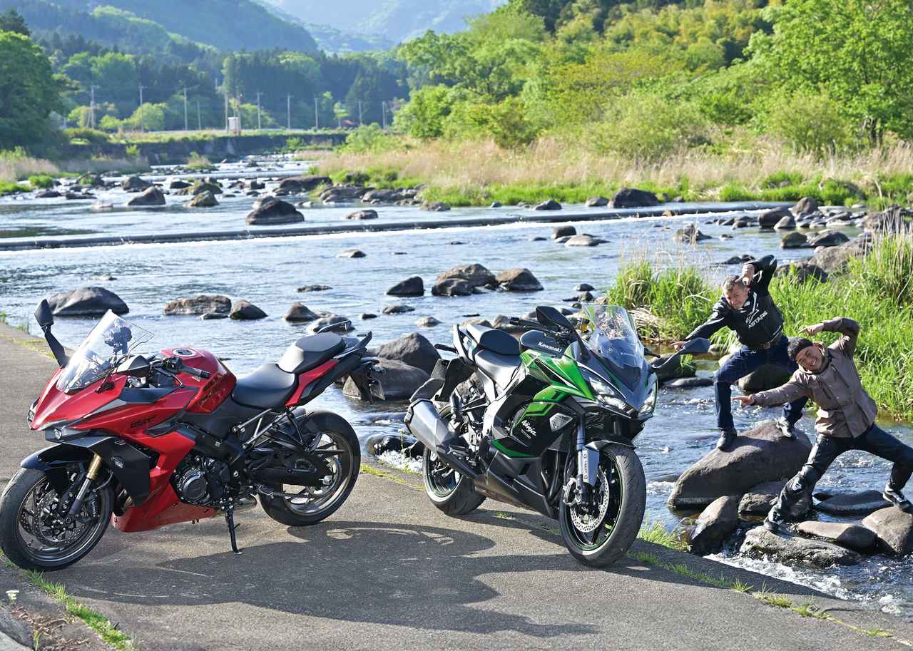 比較インプレ】スズキ「GSX-S1000GT」VS カワサキ「Ninja 1000SX