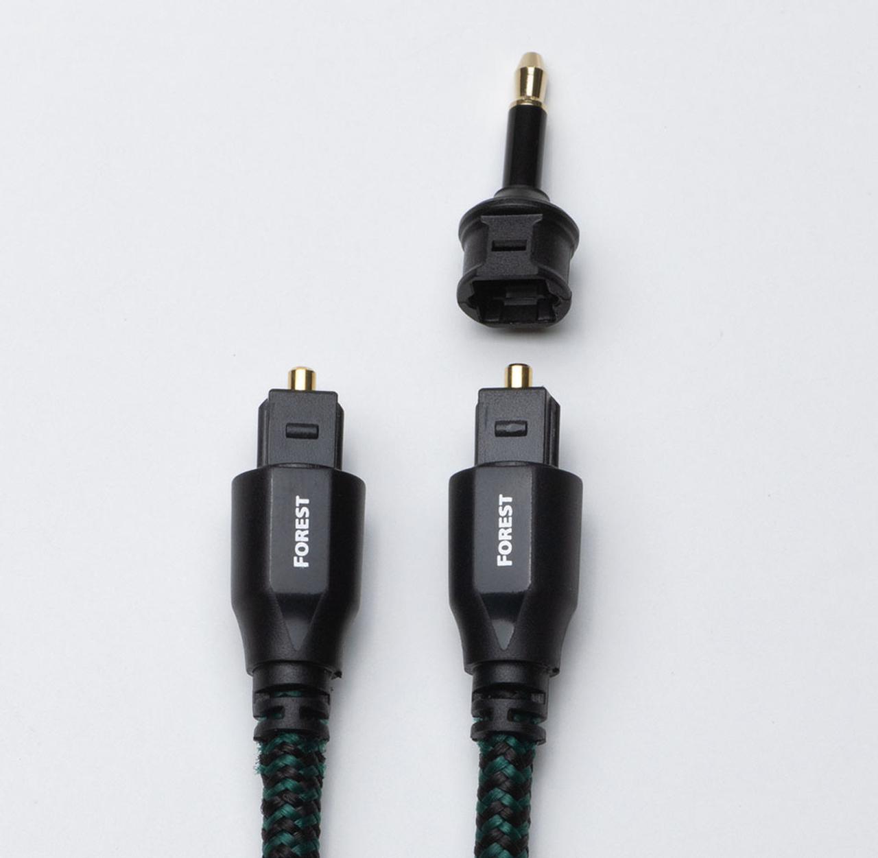 Audioquestの光デジタルケーブルが、3.5mmMINI変換アダプター同梱と