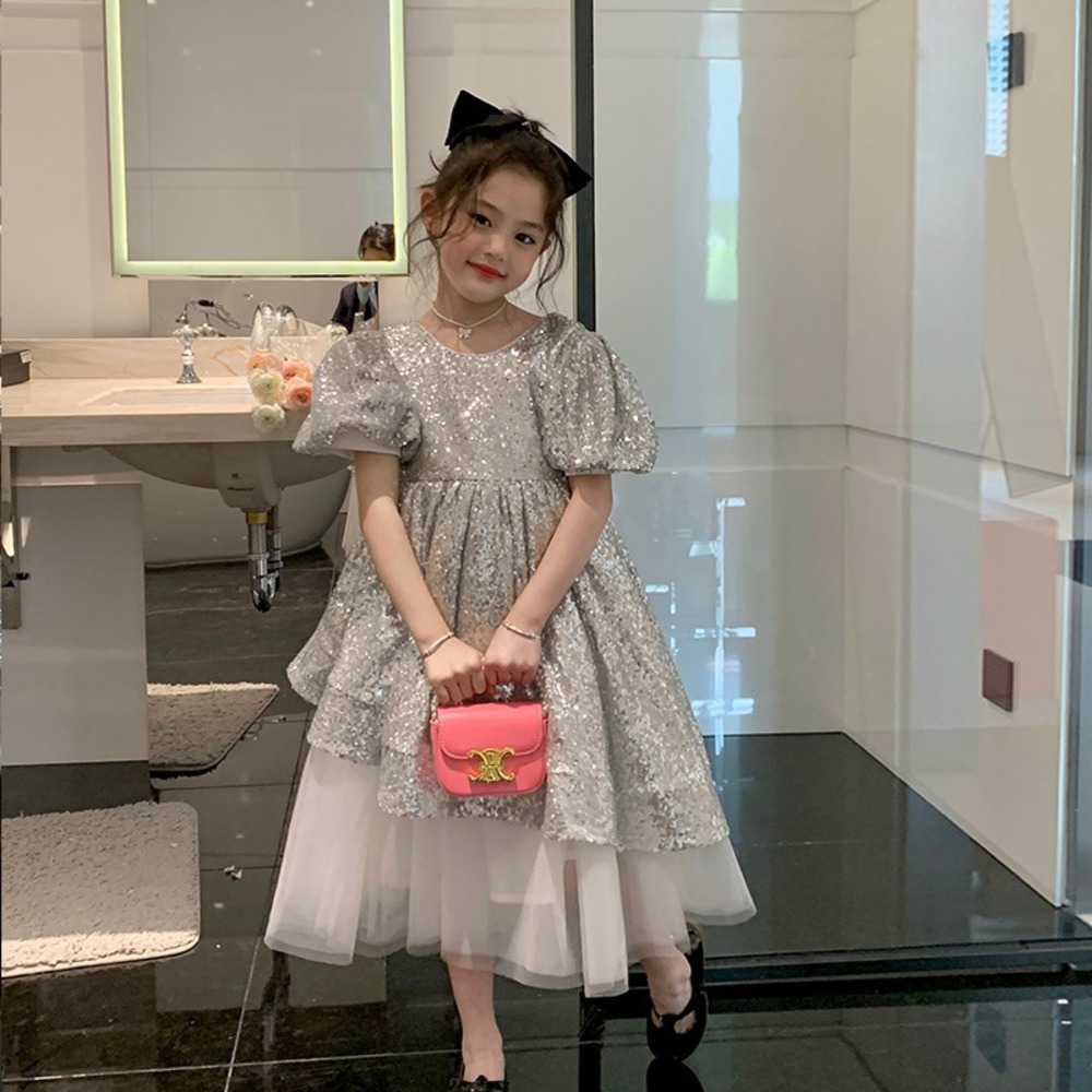 ピアノ発表会 結婚式用 子どもドレス スパンコールドレス ピアノ発表会