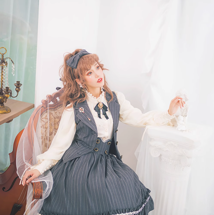 ロリータファッション 【クラシカルロリータ】学院制服風ロリータ
