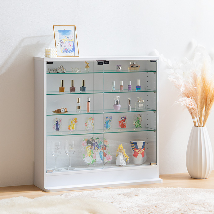 g147008]【幅80cm×奥行28cm】Legen コレクションケース キャビネット