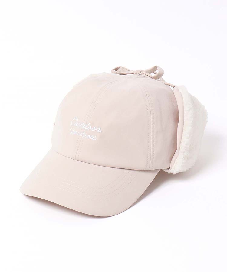 OUTDOORPRODUCTSアビエイターキャップ OUTDOOR アイボリー キャメル