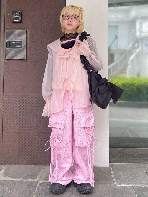 SHEER SAILOR BLOUSE | Candy Stripper（キャンディ ストリッパー