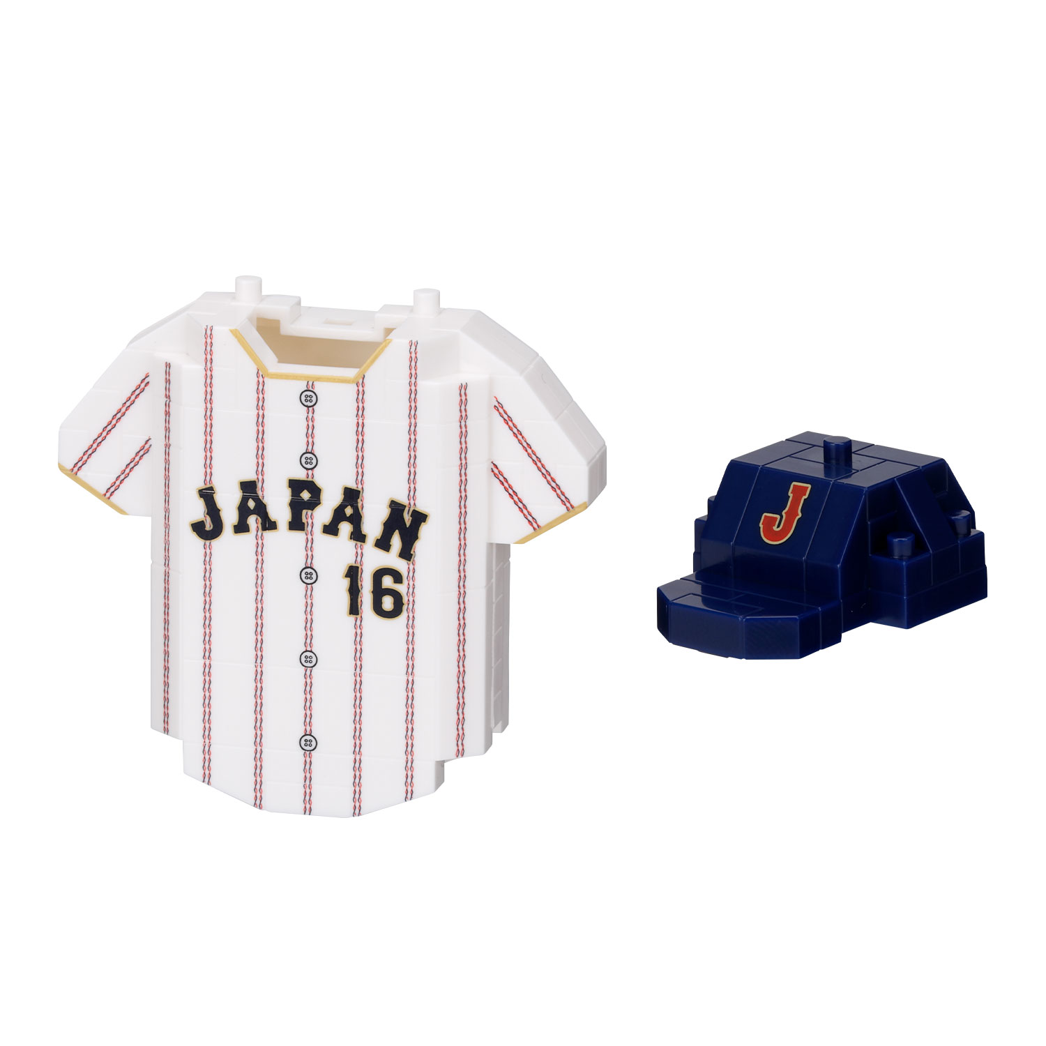 n-fig 侍ジャパン ユニフォーム＆ヘルメット 大谷翔平｜ナノブロックの