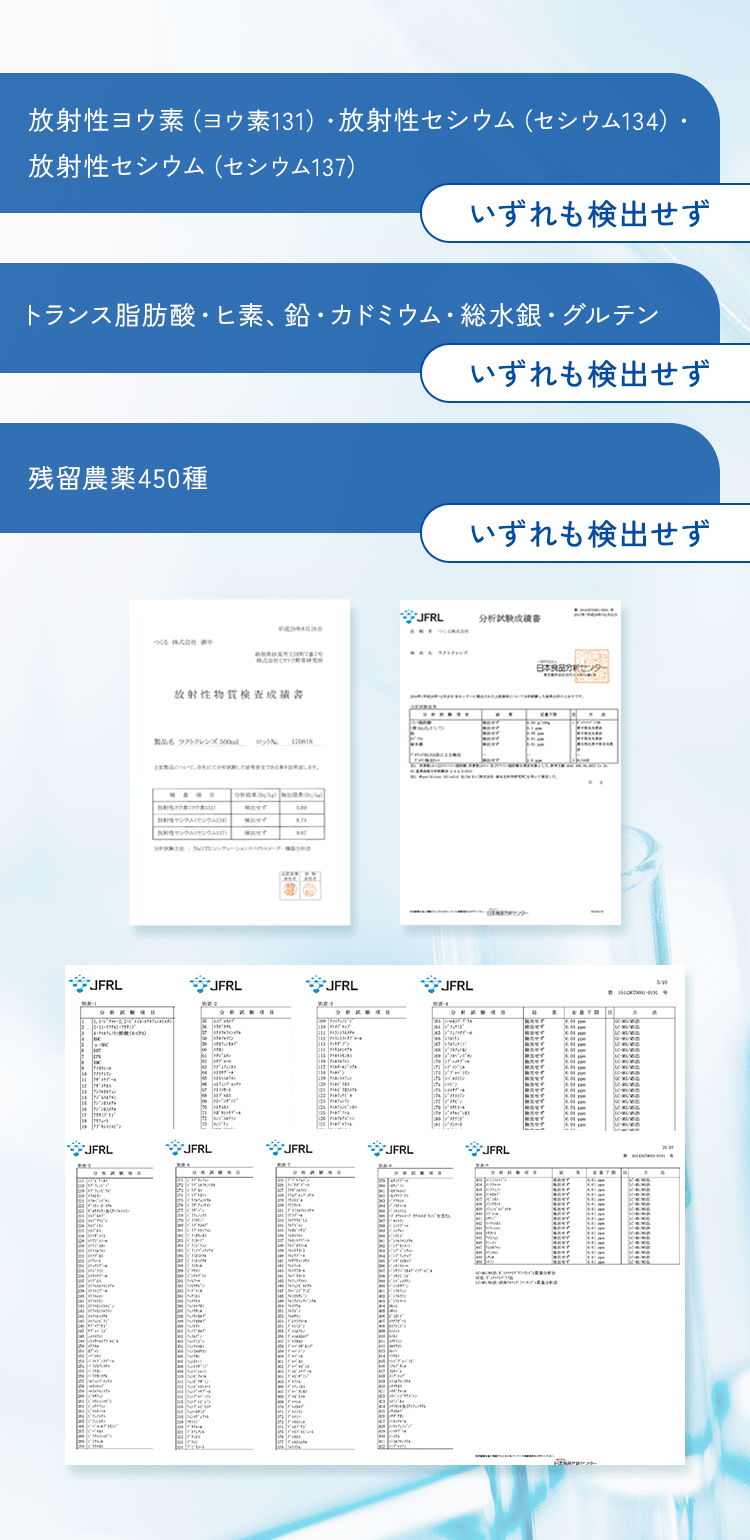 ラクトクレンズのこだわり
