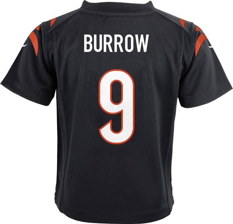 Nike Toddler Cincinnati Bengals Joe Burrow #9 Black Game Jersey