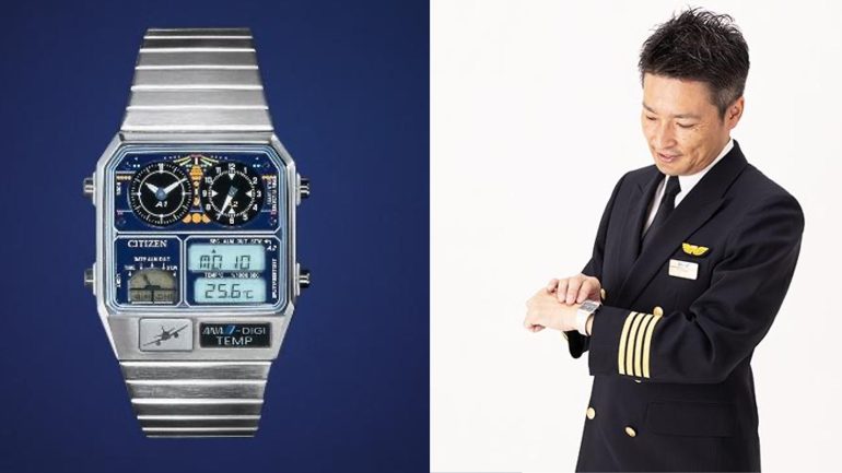 80年代のベストセラーウオッチを復刻したANA×CITIZENコラボモデル