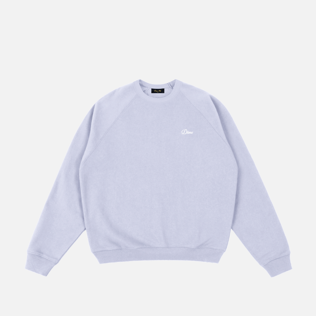Cursive Small Logo Crewneck – Dime