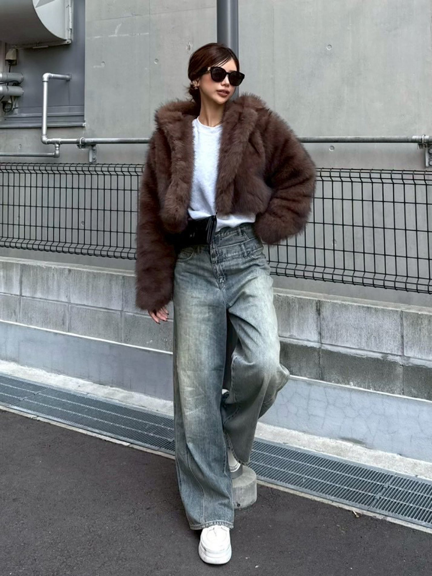 Premium eco fur hoodie coat | DIANTÉ (ディアンテ)公式通販サイト