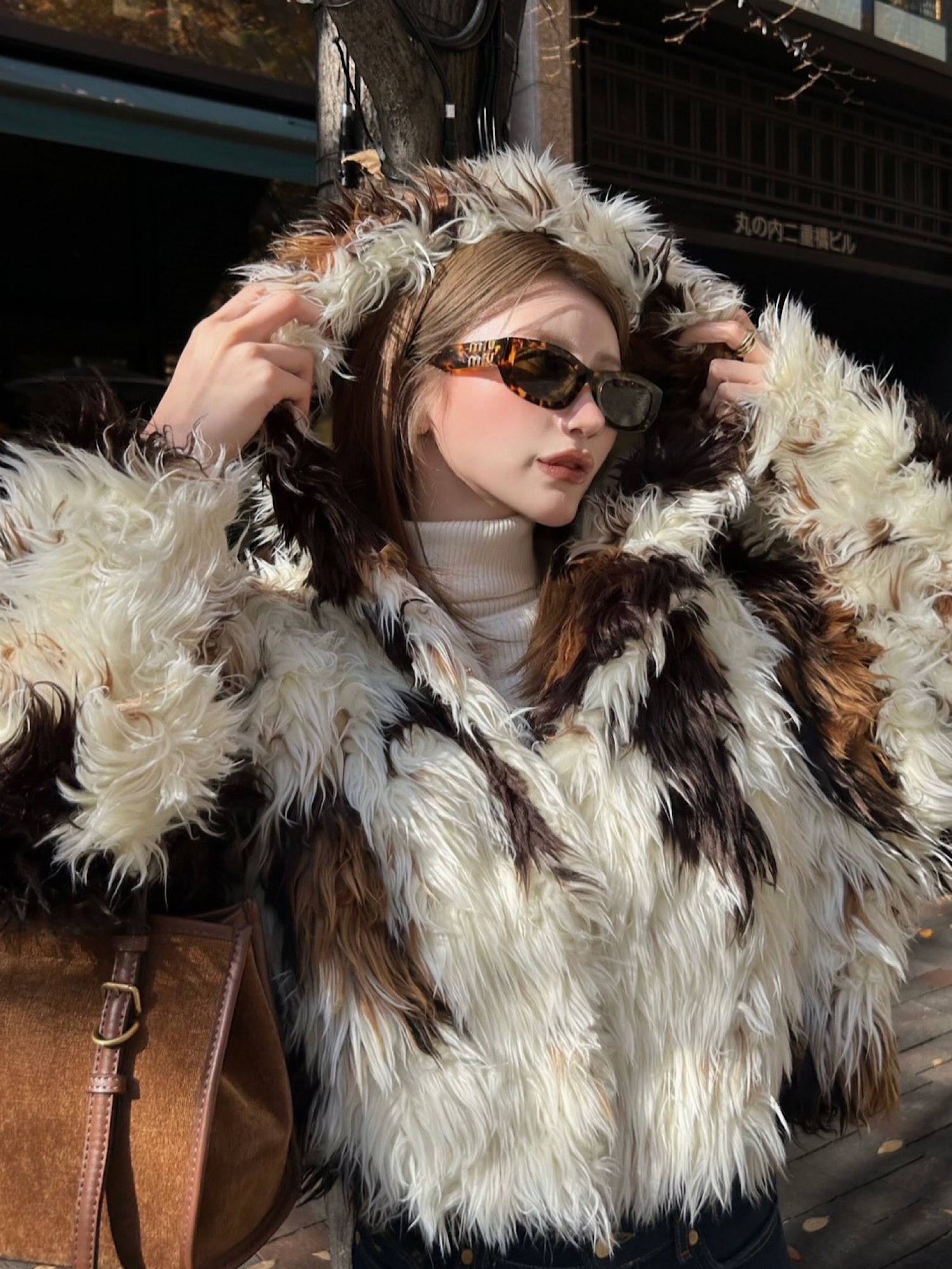 Premium eco fur hoodie coat | DIANTÉ (ディアンテ)公式通販サイト