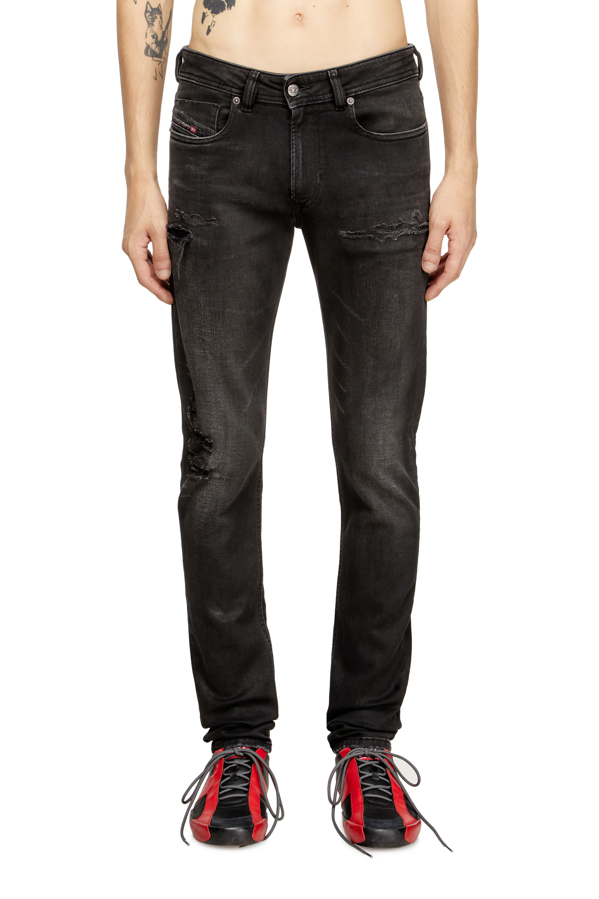 Men's Skinny Jeans | Black/Dark grey | Diesel 1979 Sleenker
