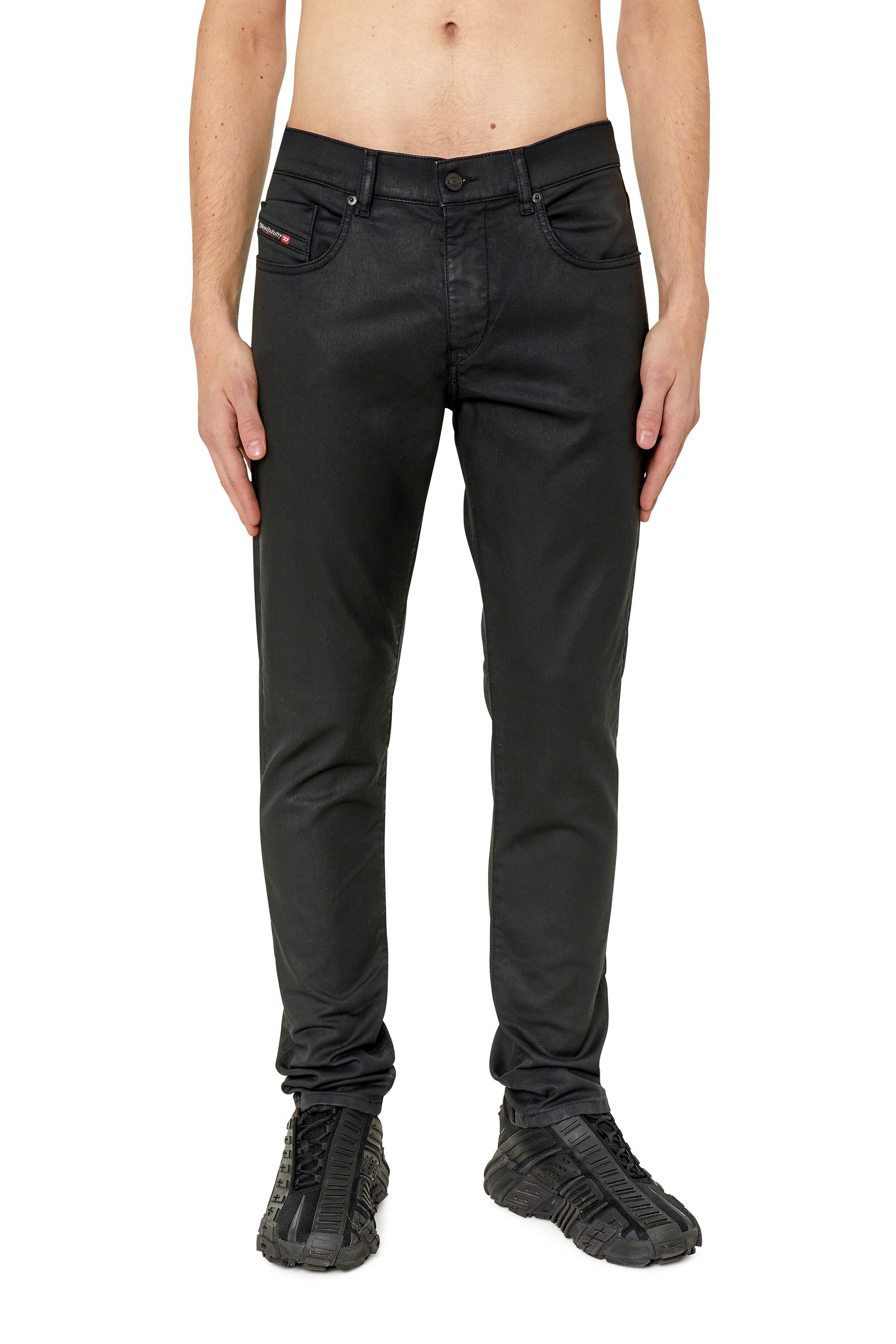 D-STRUKT-Z-NE Man: Slim Black/Dark grey Jeans | Diesel