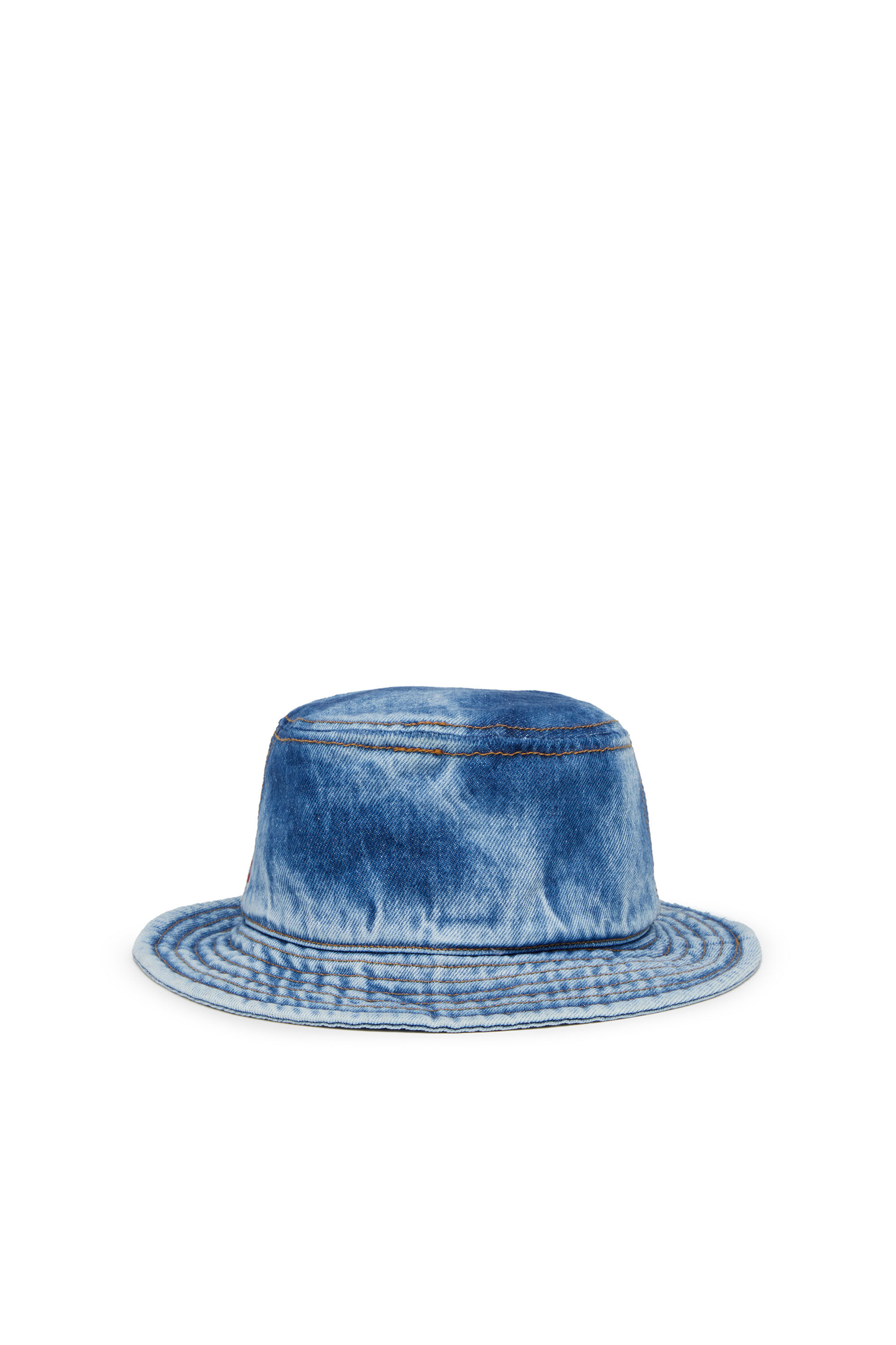 Men's bucket hat, blue denim with a medium wash | Diesel