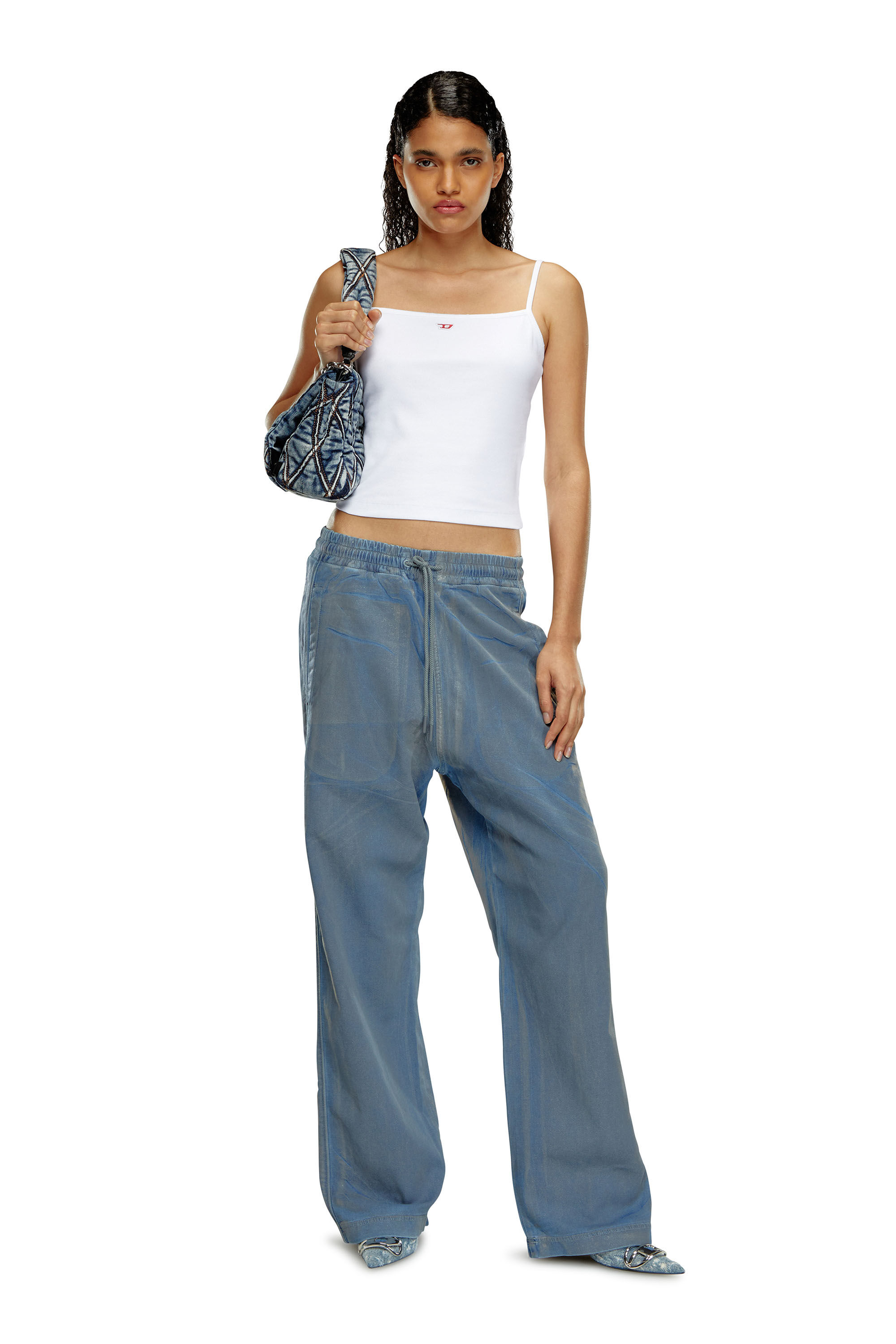 Oversized Relaxed Jeans | Light blue | Diesel D-Martians Track Denim