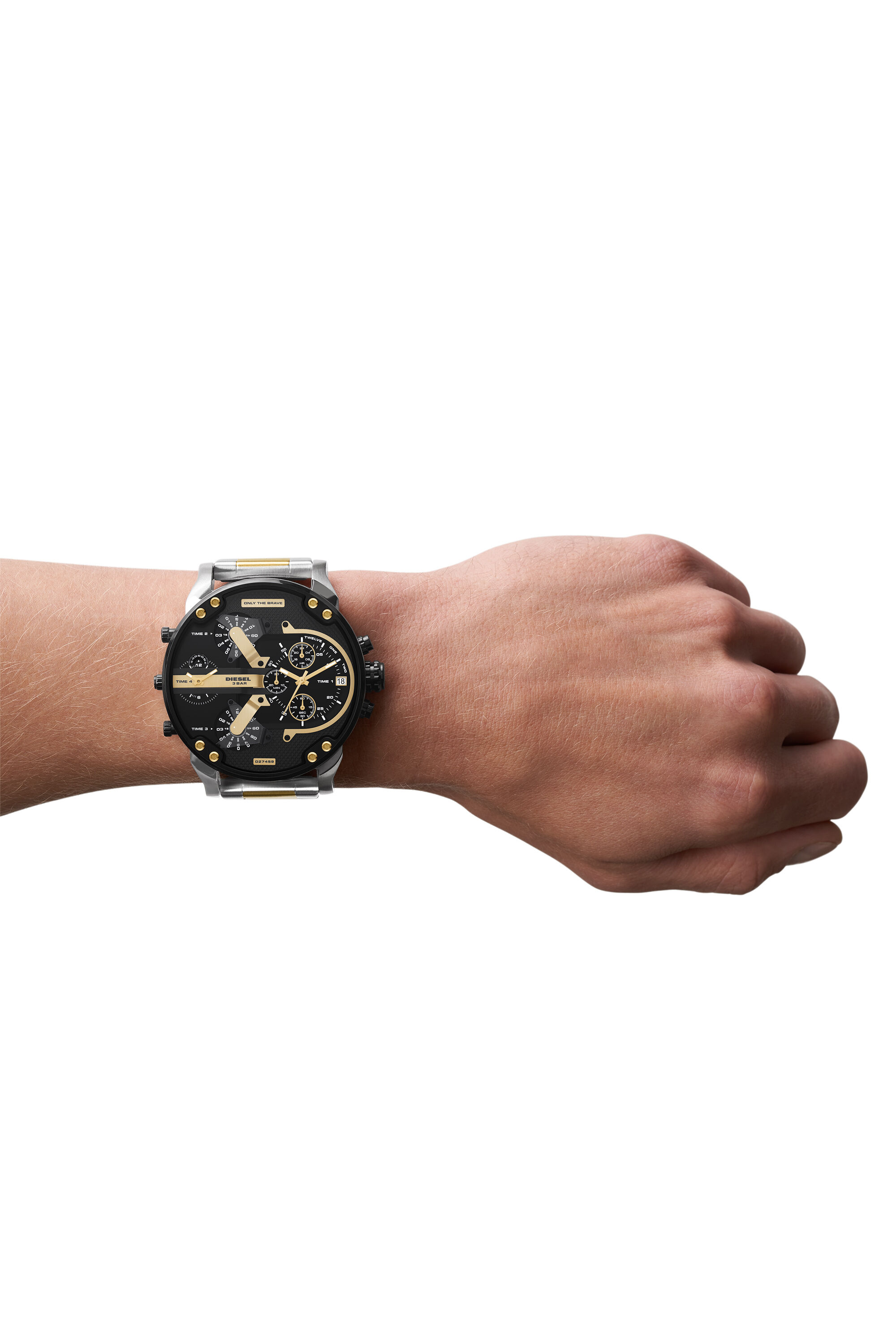 DZ7459: Black, silver and gold men's watch | Diesel Mr. Daddy 2.0