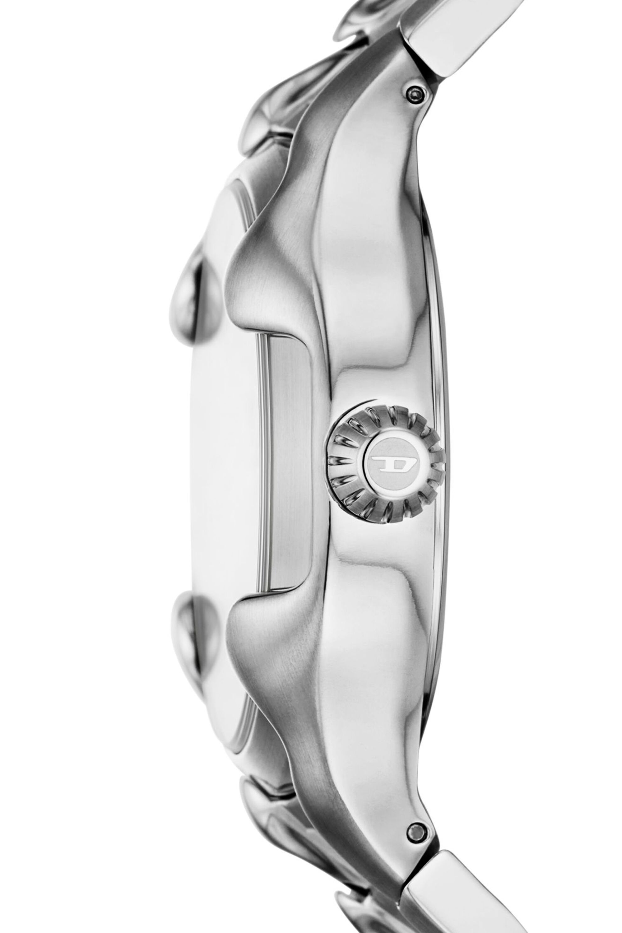 Men's Vert three-hand date stainless steel watch | Silver | Diesel
