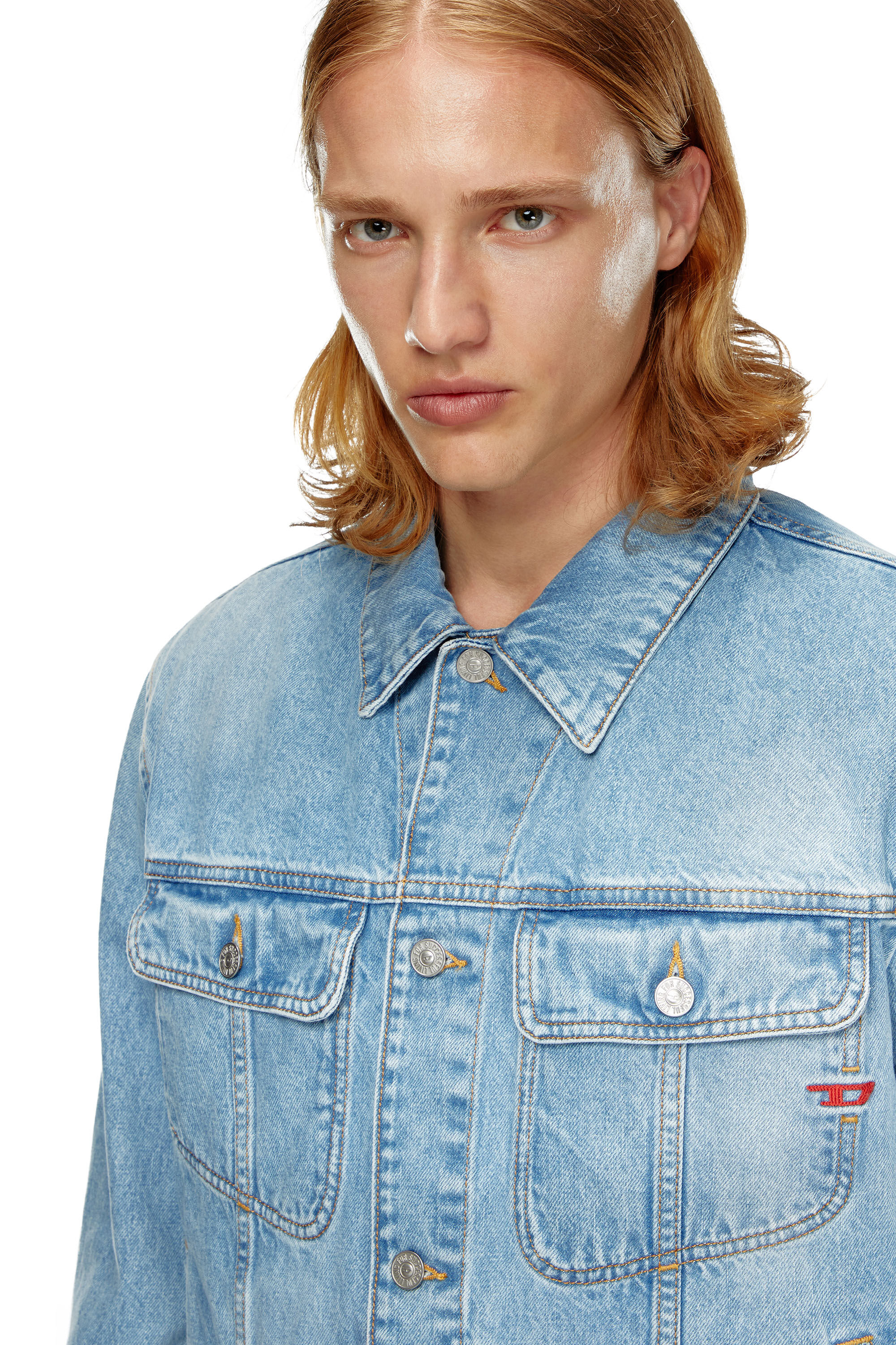 Men's Regular-fit trucker jacket | Blue | Diesel