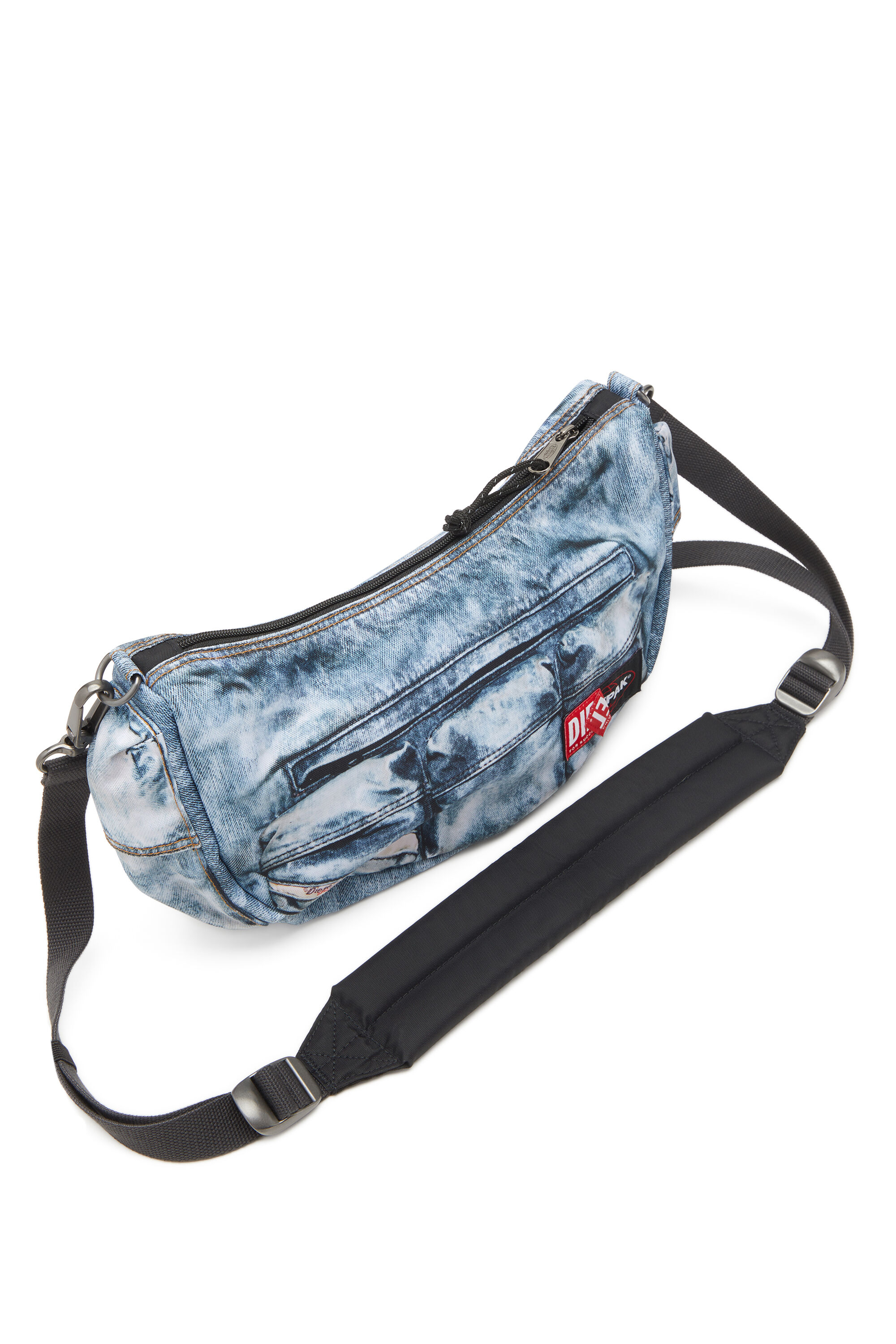 Women's Multipocket bag in trompe l'oeil denim | Blue | Diesel