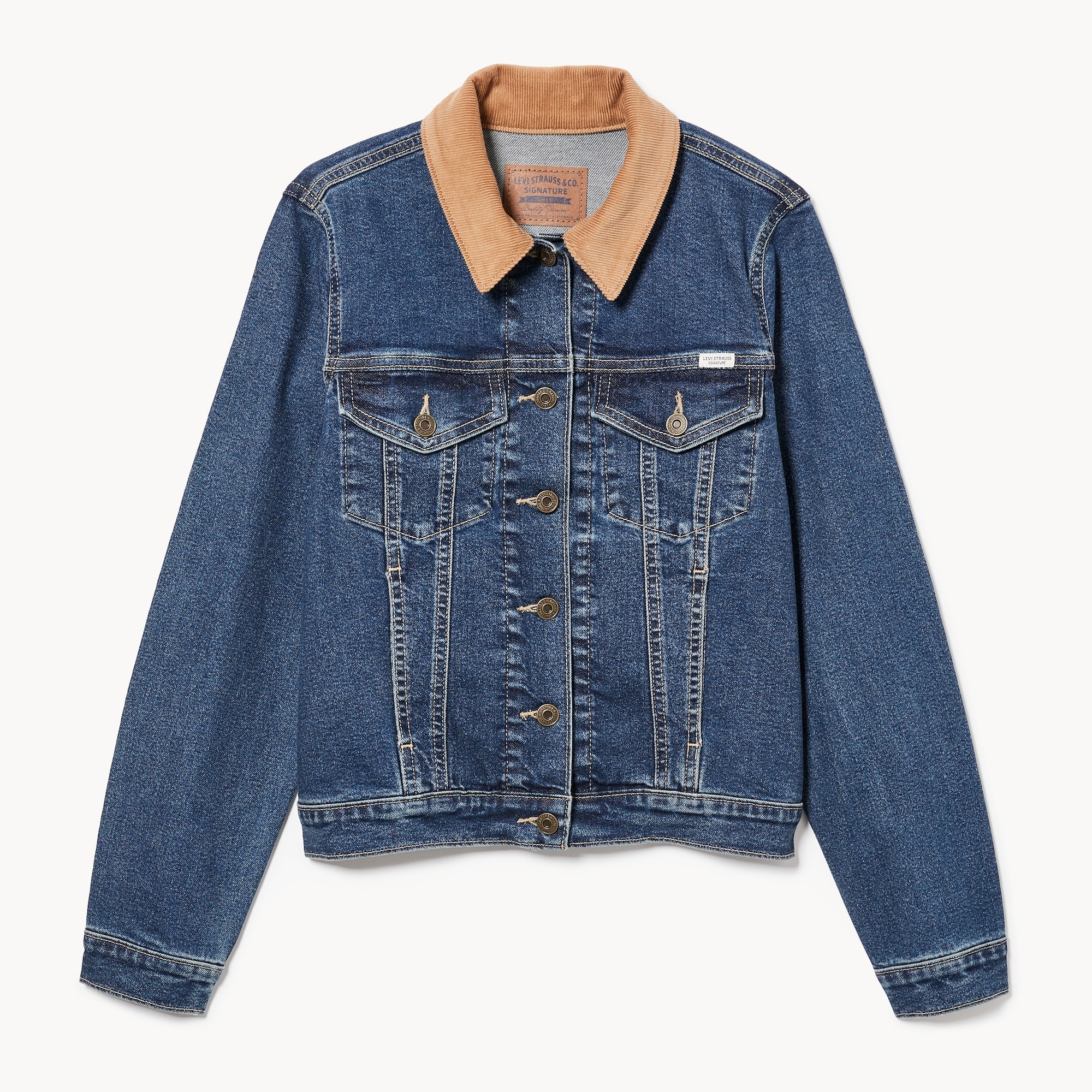 Levi Strauss Signature™ Gold Trucker Jacket in Dark Wash from Joe
