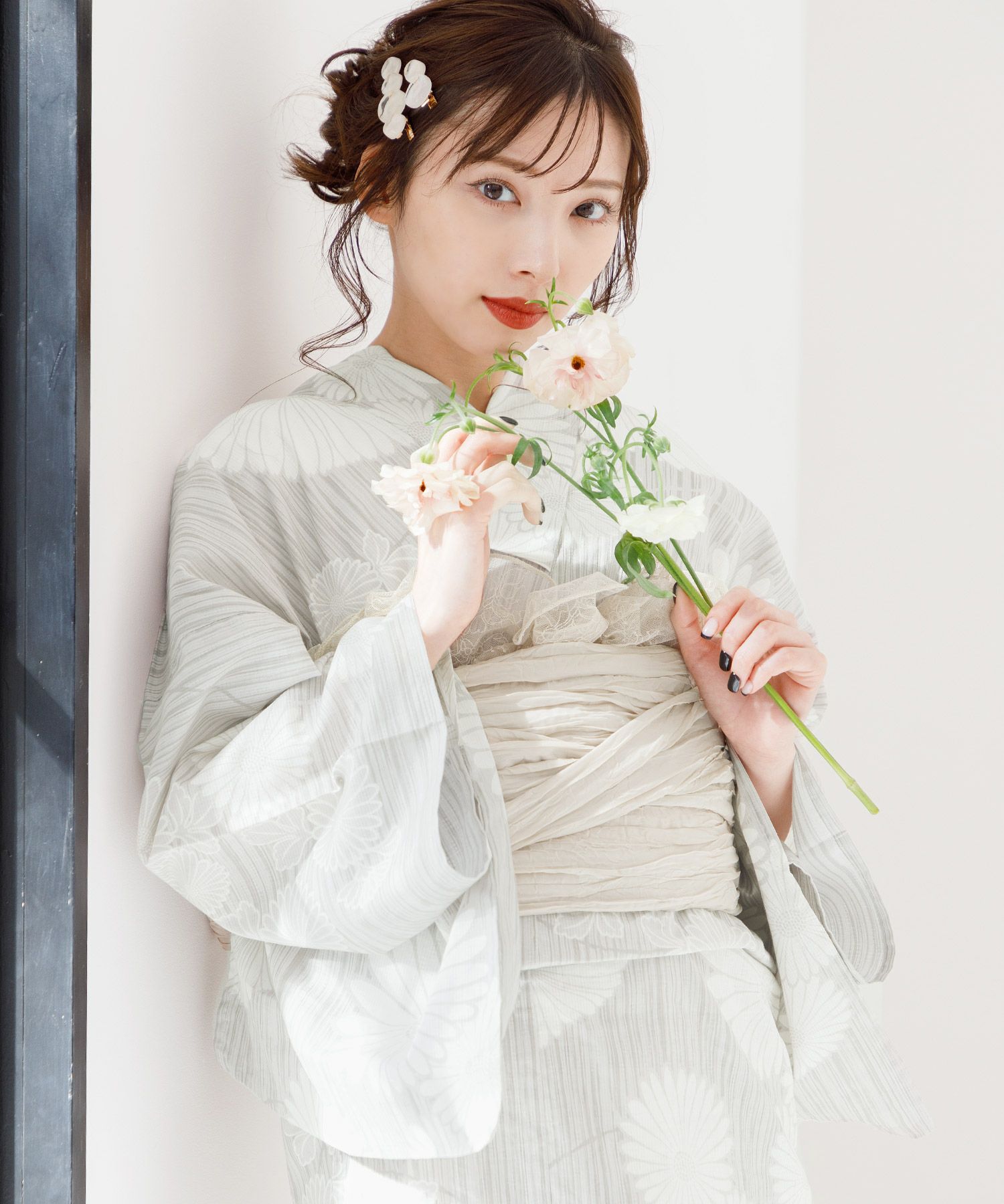 Dita 京藤色の菊重ね 浴衣 Dita 京藤色の菊重ね 浴衣