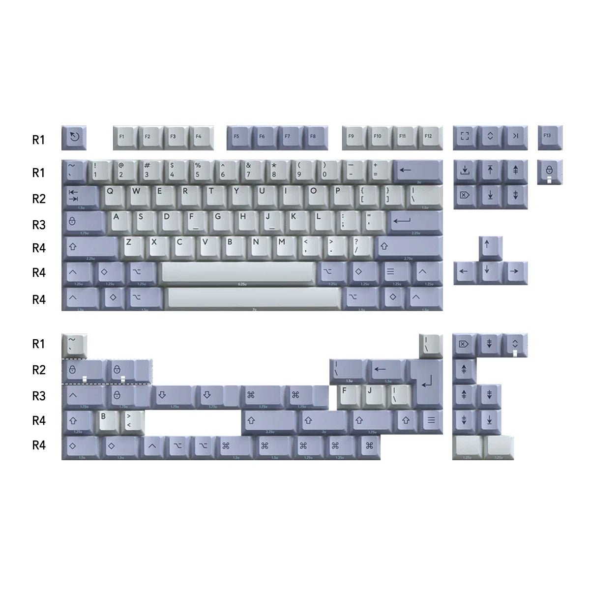 PBTfans Spark Light Keycap Set Doubleshot PBT – Divinikey