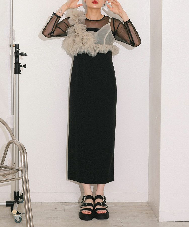 pearl bustier dress