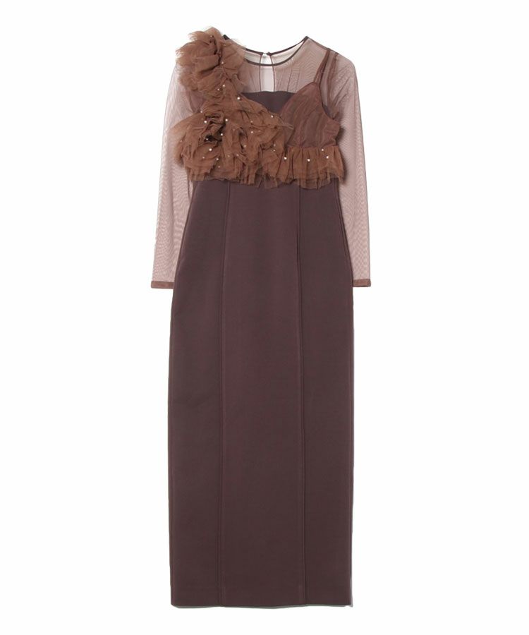 pearl bustier dress
