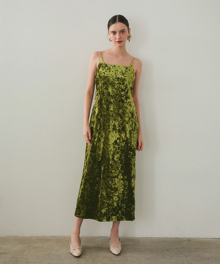 V line jacquard dress
